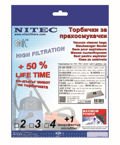 Vacuum Cleaner Bags, code T605